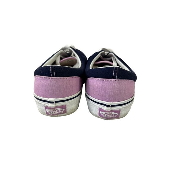 Vans Women's Old Skool Purple & White Shoes - Picture 4 of 6